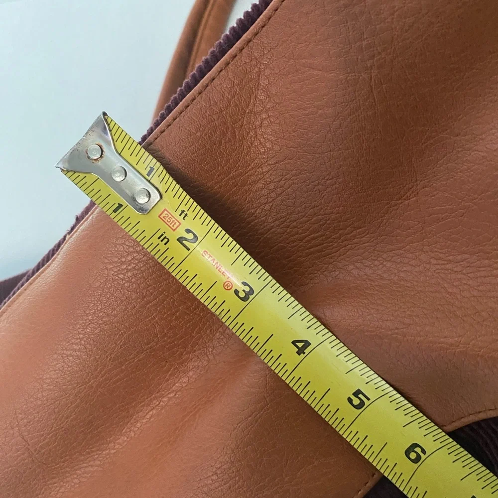 DSW Brown and Maroon Burgundy Duffel Overnight Bag